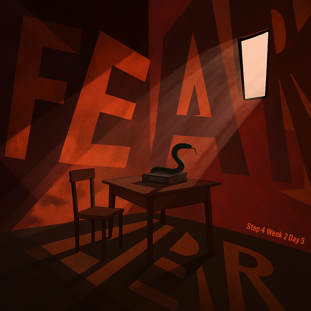 The serpent speaks where silence should dwell; its hiss wrapped in shadow, its throne upon lies. But even here, Your light breaks through— and fear cannot stand where truth survives.