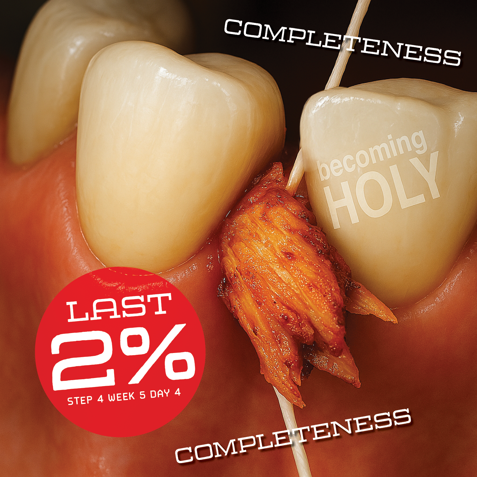 Don’t leave the last 2% to rot. The grime you hide festers in silence. God wants it gone—not to shame you, but to make you whole. Complete the inventory. Let Him clean it all.
