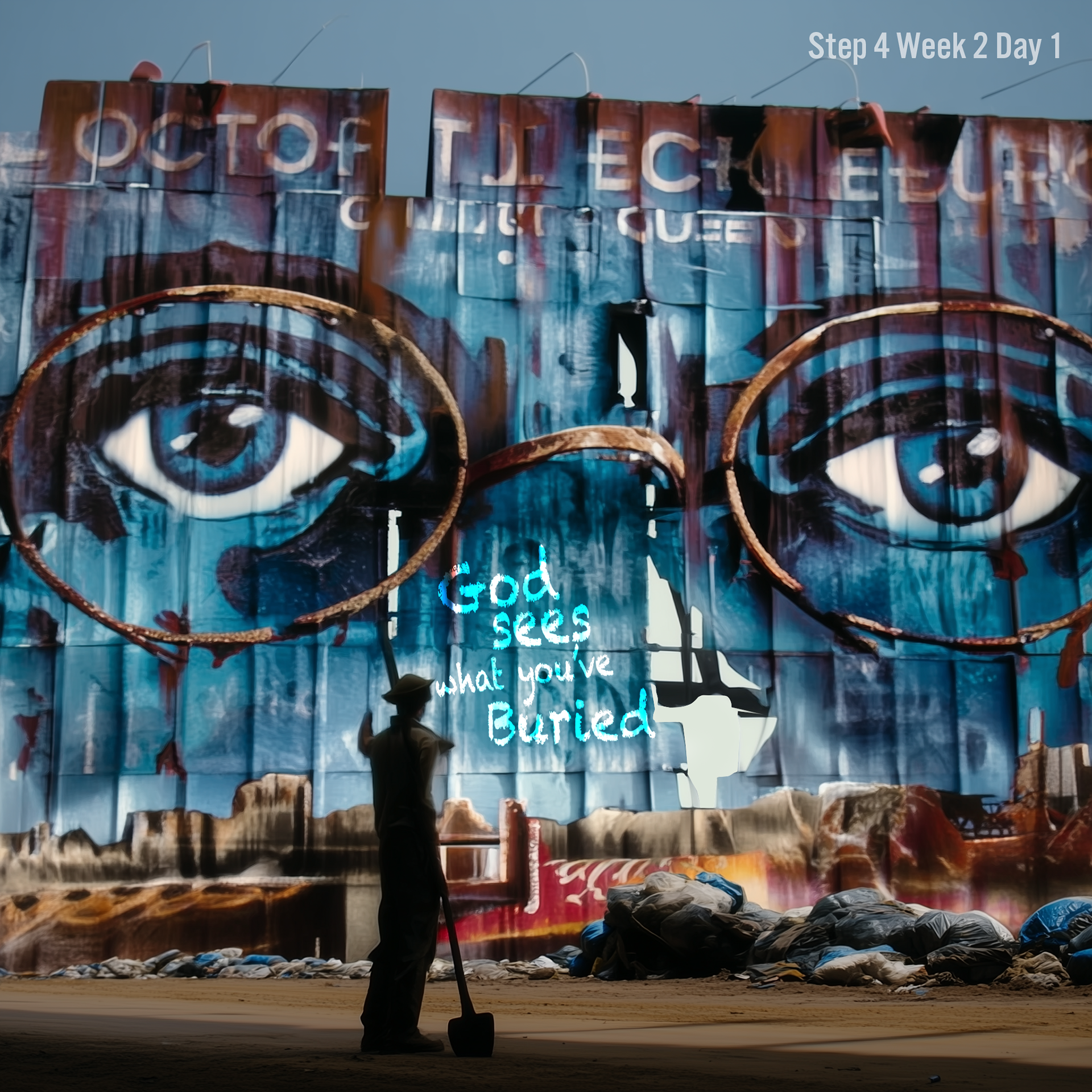 The past isn’t gone. It’s buried—and it still breathes. Step 4 is where we unearth it with God. Because what you won’t name still owns you. What you hide still haunts you. But what you confess? He heals. — Inspired by Colossians 3:8 + Gatsby’s Eyes of Judgment
