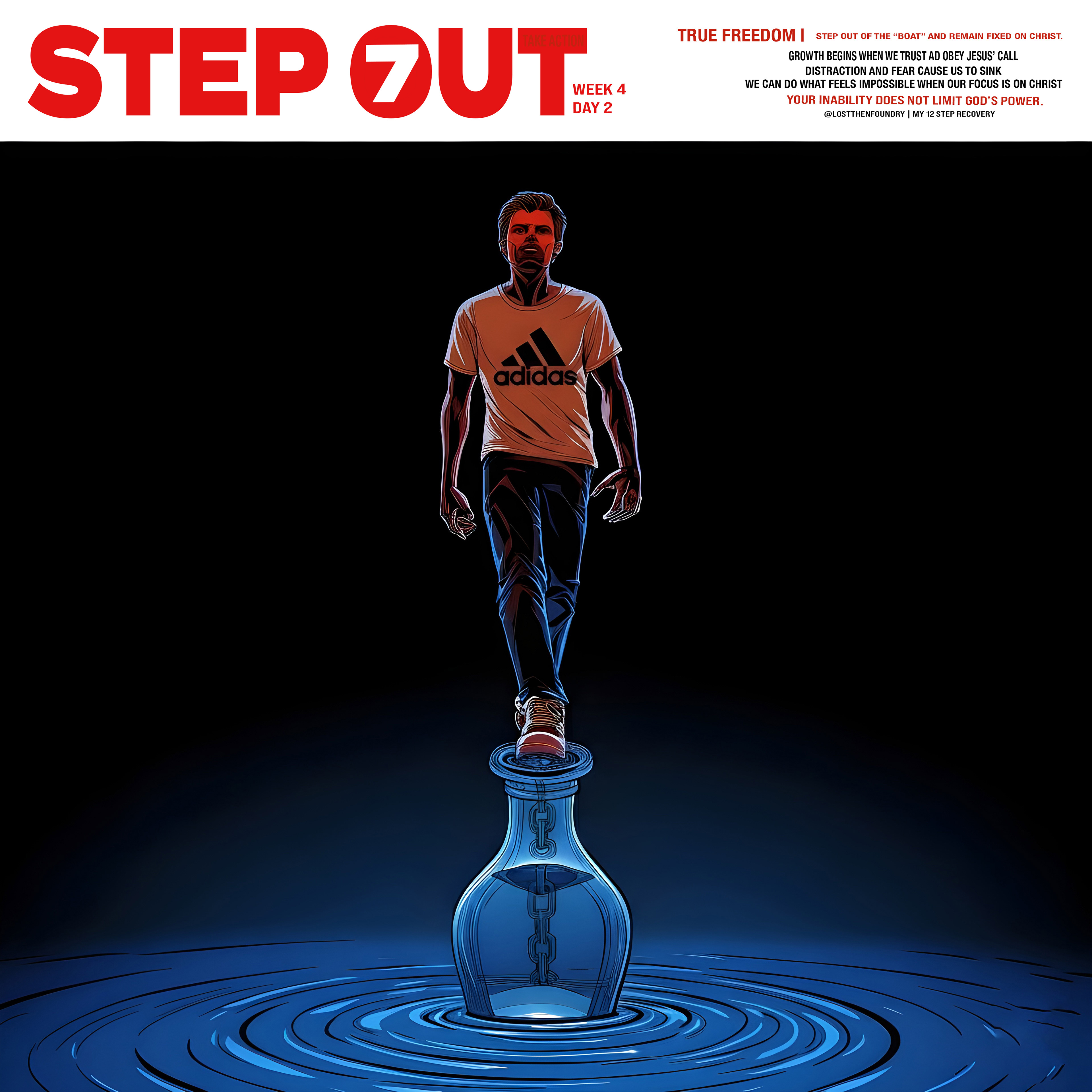 Every step feels impossible until my eyes rise above the waves and lock onto the One who never sinks.