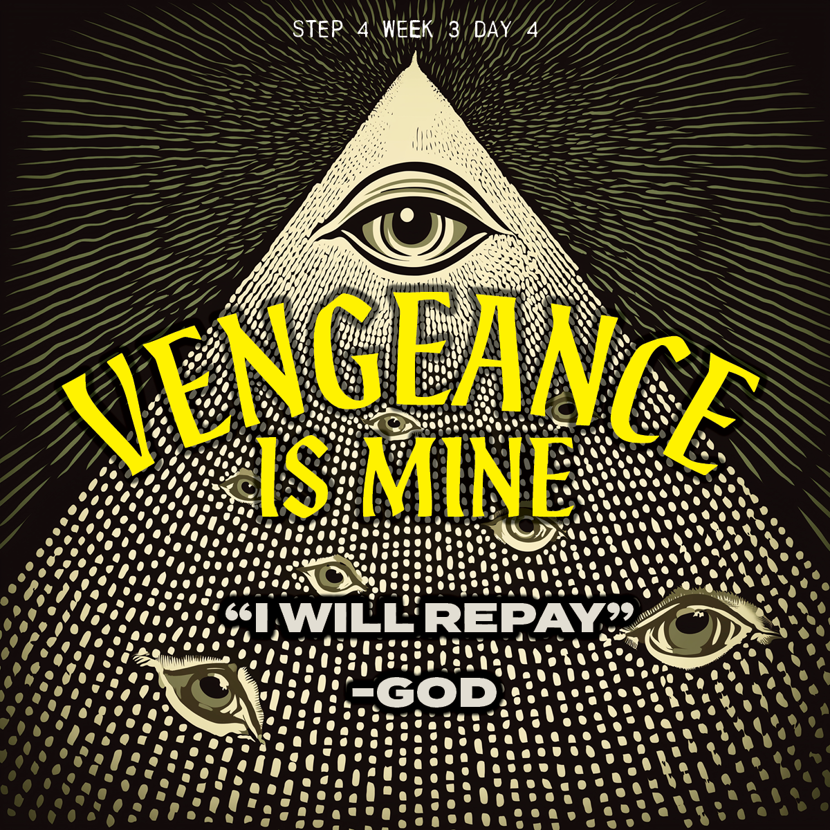 You don’t have to carry the weight of payback. You don’t have to plot, curse, or stew in silence. Every harm—seen or buried—God sees. And He promises: “I will repay.”