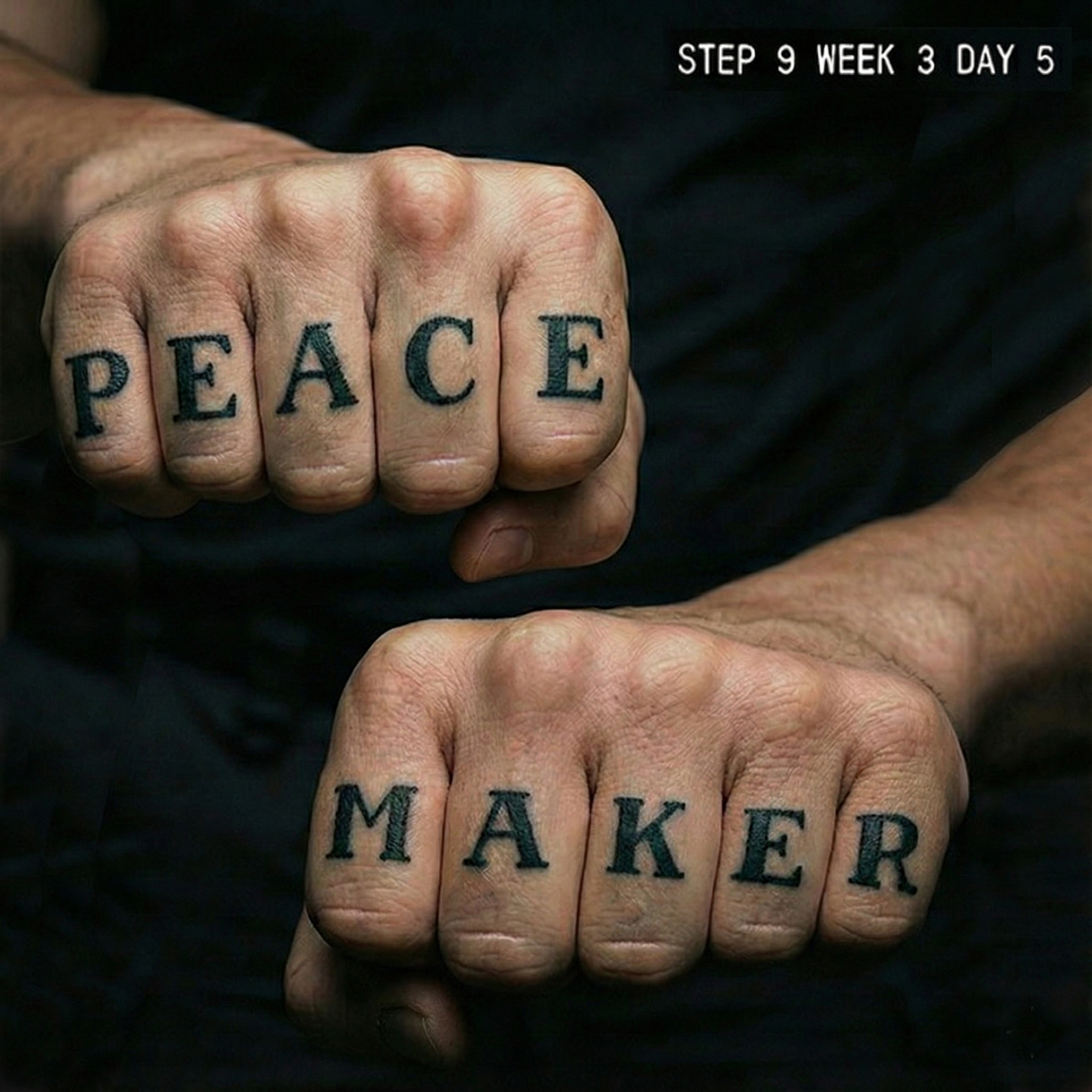 Peace costs more than two fists.