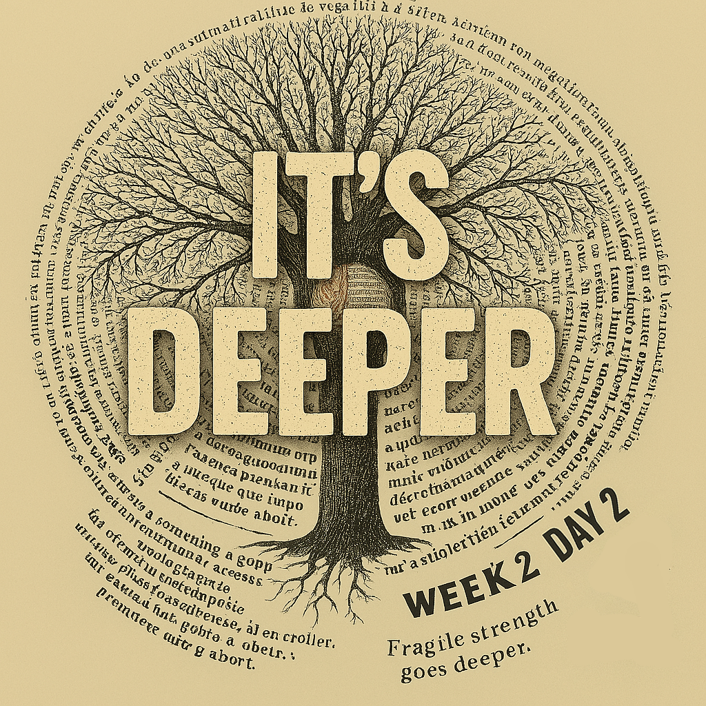 it’s what it’s rooted in. Go deeper. That’s where healing begins.
