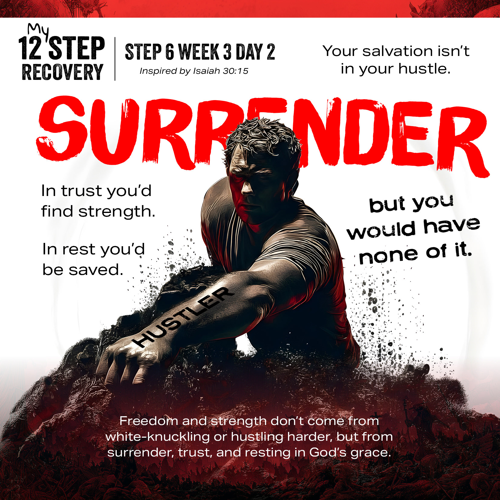 Strength is found in surrender. Salvation in returning. Power in quiet trust.   Rest isn’t weakness. Repentance isn’t failure. Trust isn’t passive. This is where my strength begins.