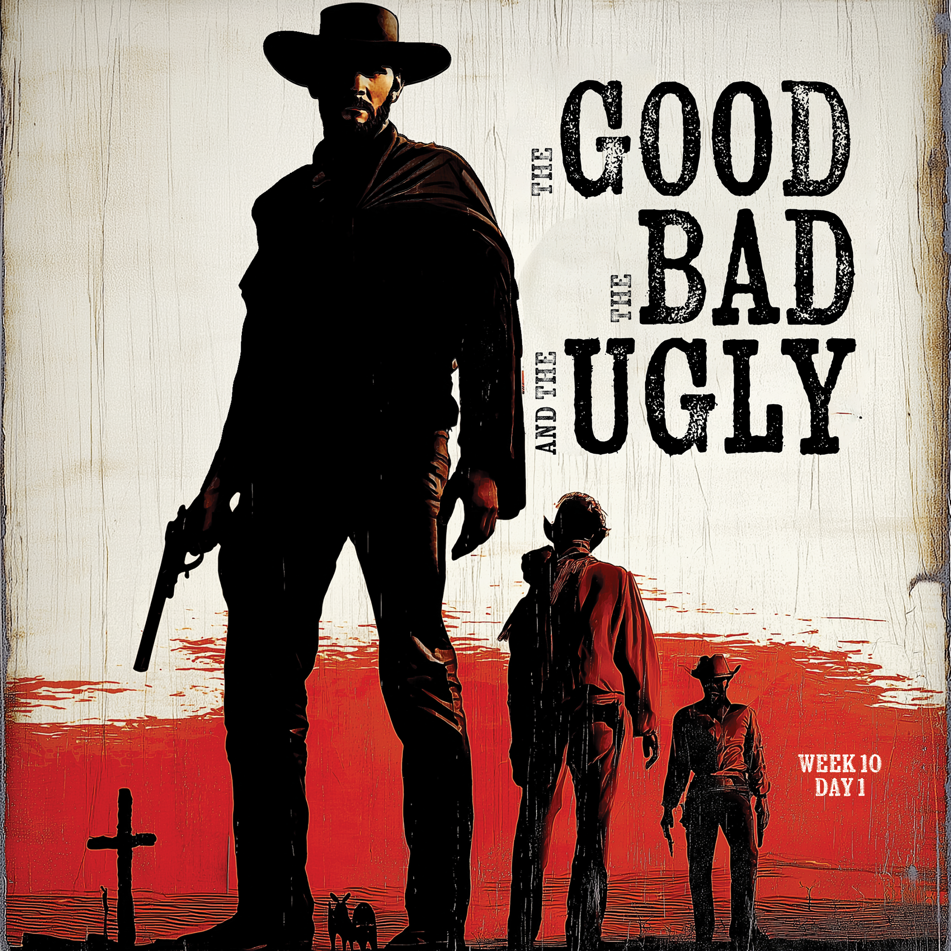 The Parable of the Good, the Bad, and the Ugly. There were three men—The Good, The Bad, and The Ugly—each chasing after buried treasure in a desert wasteland. The Good followed a moral code. He helped others when he could, but even he had secrets—self-righteous pride, wounds he never let anyone see. The Bad took what he wanted, left people behind, and trusted no one. He built his life on survival and control. His past was littered with betrayal, cruelty, and regret—though he’d never admit it. The Ugly was caught in between. Messy, impulsive, always just one mistake away from disaster. He wanted to change. He hated the lies he told, the shame he carried, but he didn’t believe he was worth much more than the bounty on his head. They all thought the treasure—buried gold—would be the thing to fix everything. Redemption, freedom, purpose… if only they could find it. When they finally arrived at the cemetery, where the treasure was buried, they found something unexpected. Not gold. Not weapons. Not justice. A cross. With a note that read: “While you were still lost, I died for you.” It didn’t matter who had done the most good. It didn’t matter who had done the most wrong. And it didn’t matter who was the most broken. The treasure was grace—and it was for all of them. Even the bad. Even the ugly. Even the one who didn’t think he needed it. One by one, they dropped their weapons. Not because they were perfect, but because they were finally known. Moral: There’s no showdown at the foot of the cross. Only surrender. Only mercy. And the truth that the Good died for the bad and the ugly—so we could all be made new.