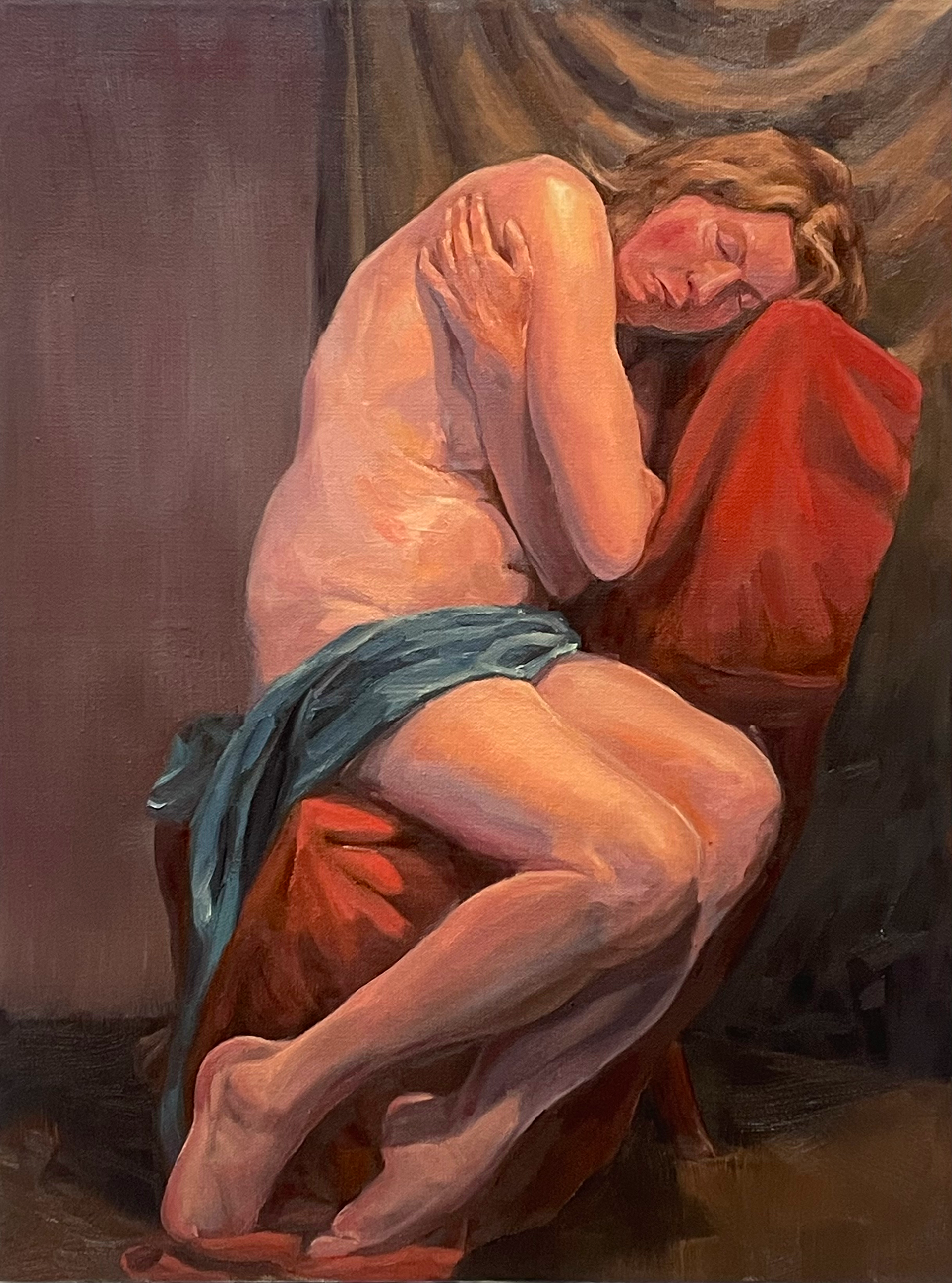 油絵, 2024年, 40時間, Oil on canvas 18" x 24"