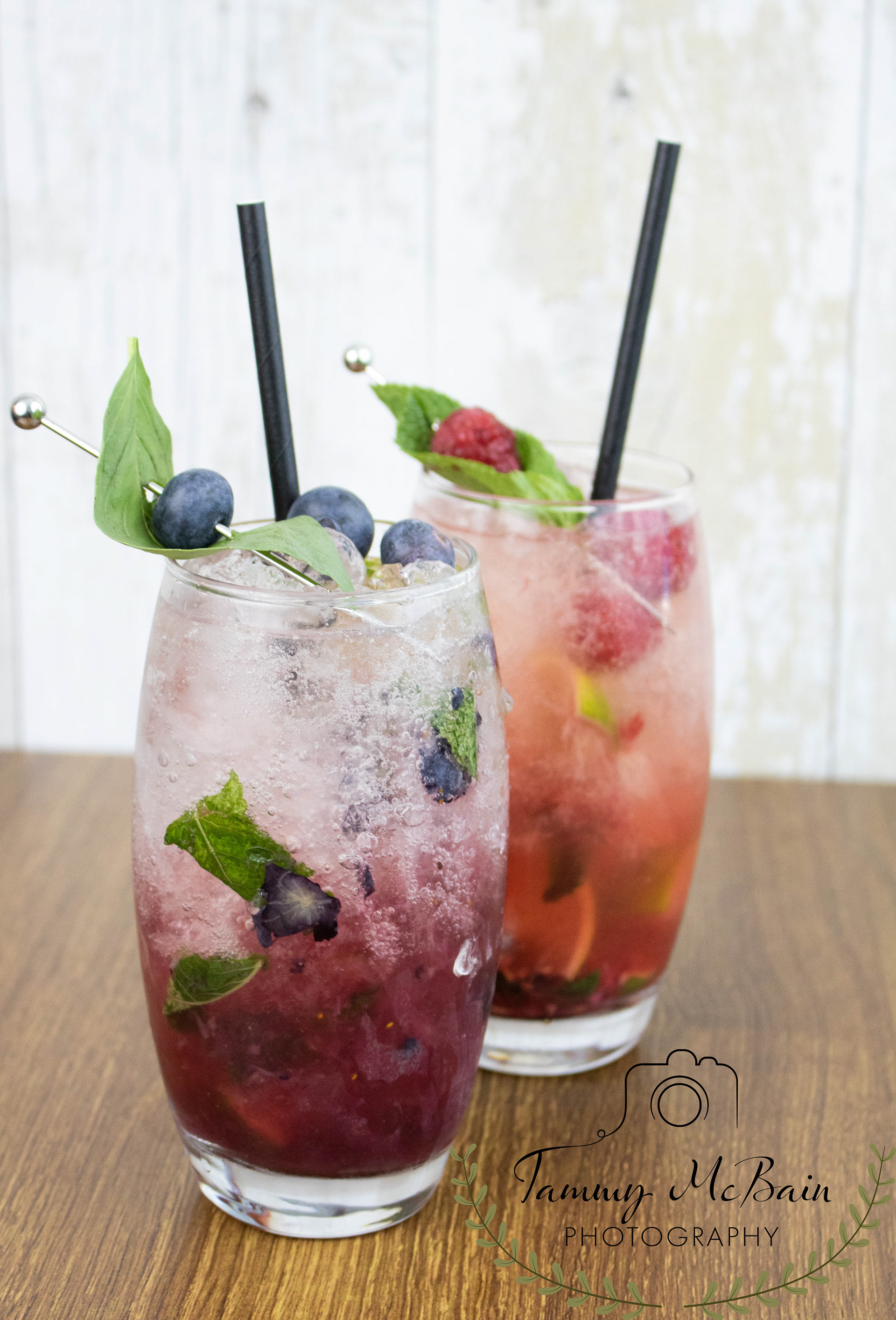 Blueberry & Basil Mojito, Raspberry & Ginger Mojito - The Bar