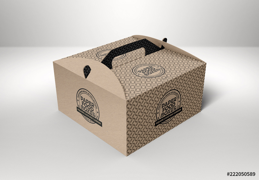 Small Box Carrier Packaging Mockup By INC Design Studio