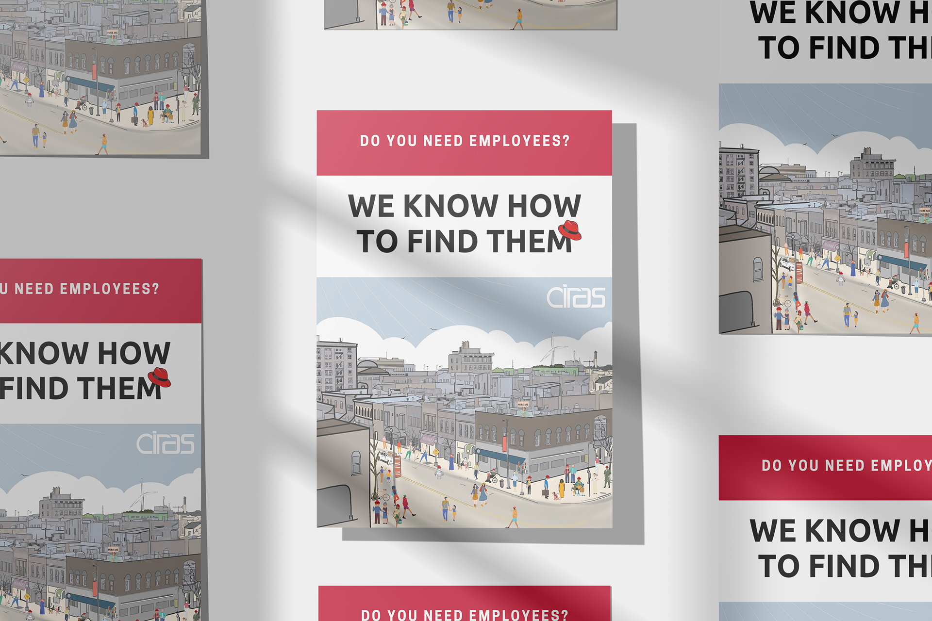 Concept for a conference booth table sign