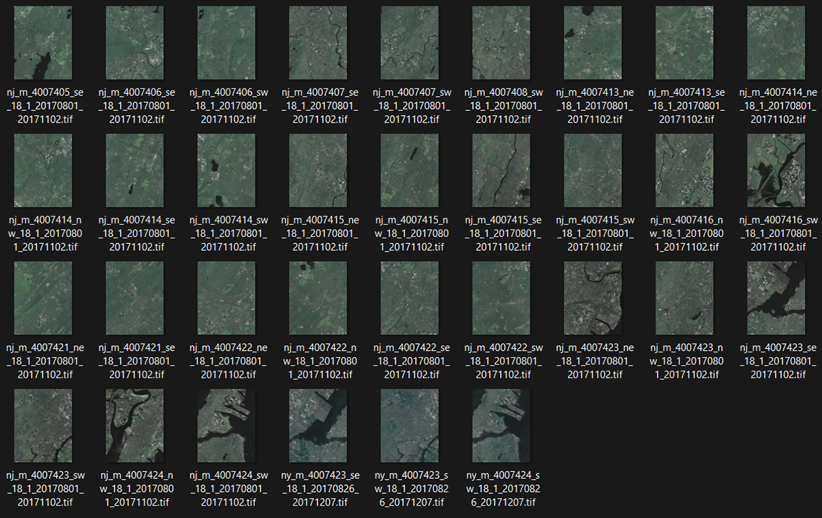 NAIP TILES OF ESSEX COUNTY