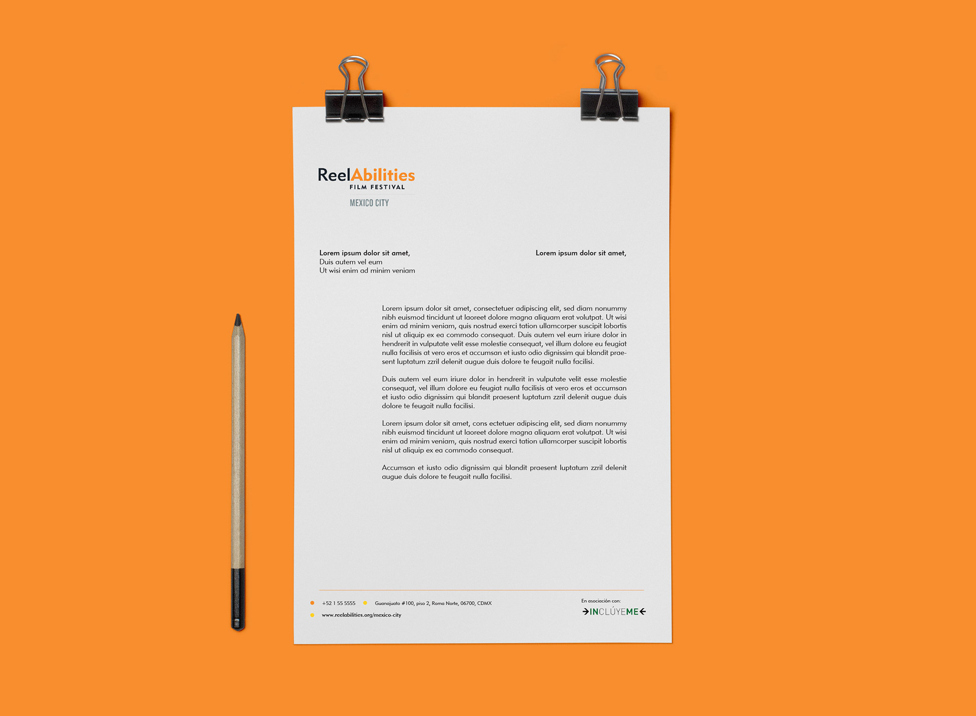 Letter design (for grants)