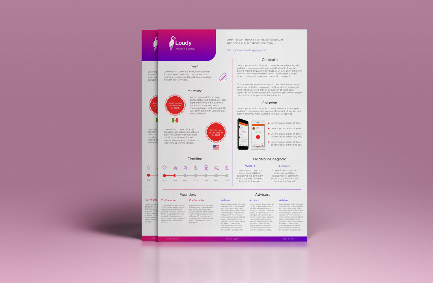 One Pager (data hidden for confidentiality purposes)