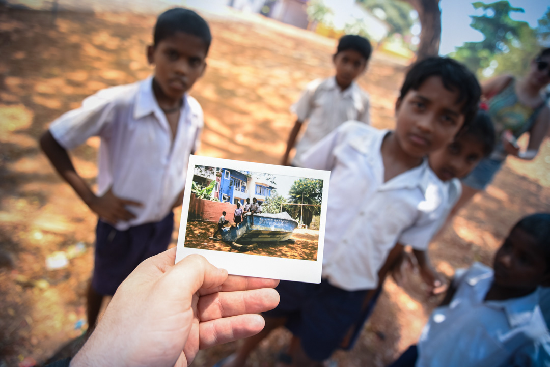 Had fun spending some time with students at their lunch break at school and enjoyed giving them polaroids to keep as a memory from the photographer they met.