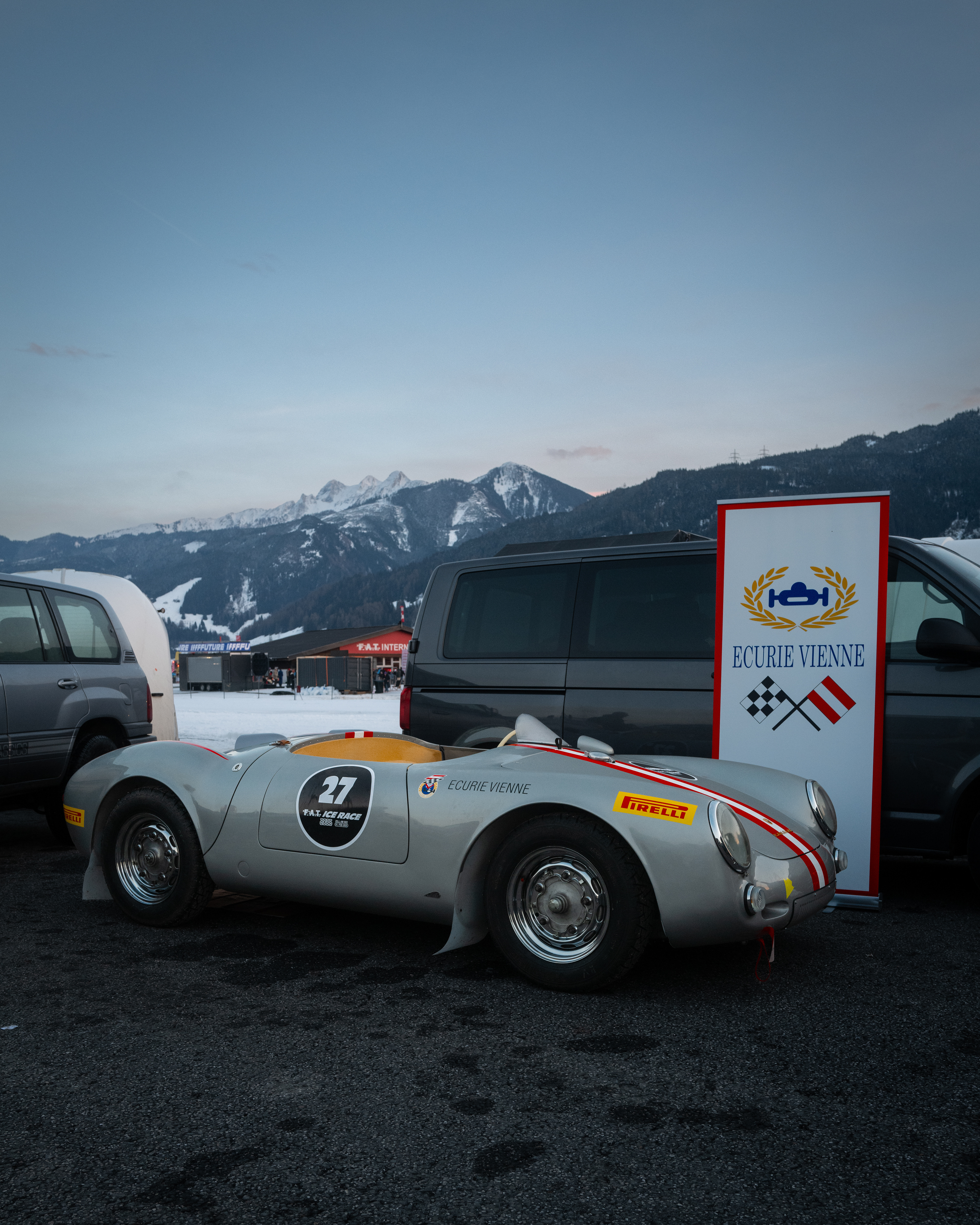 The Porsche 550 Spyder git its name from its weight of just 550KG.