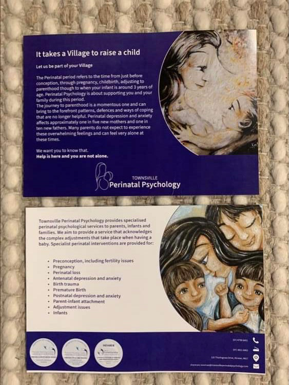 Double sided card I designed for her business