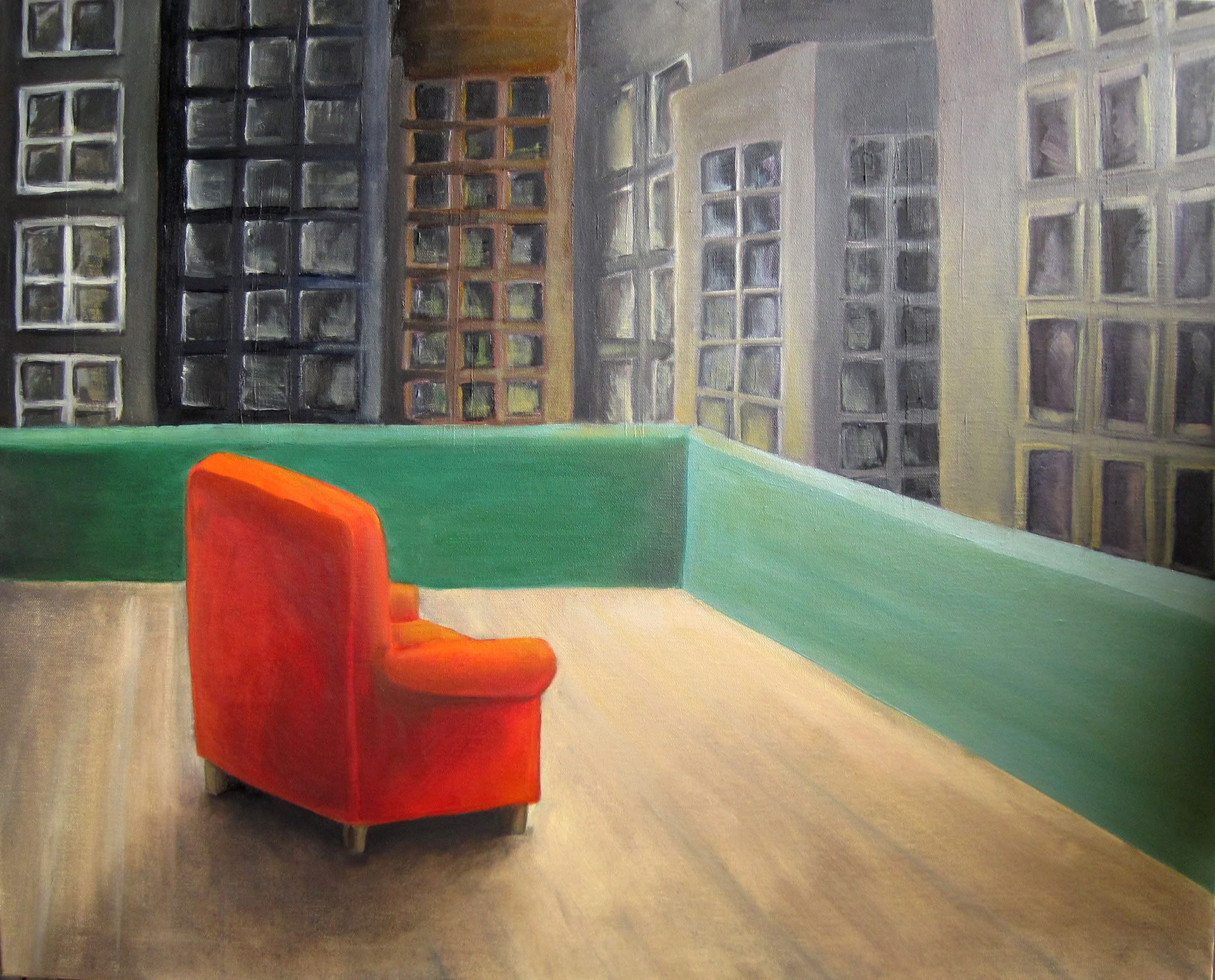 Agoraphobia 5, Oil on Canvas, 24 x 30", 2010