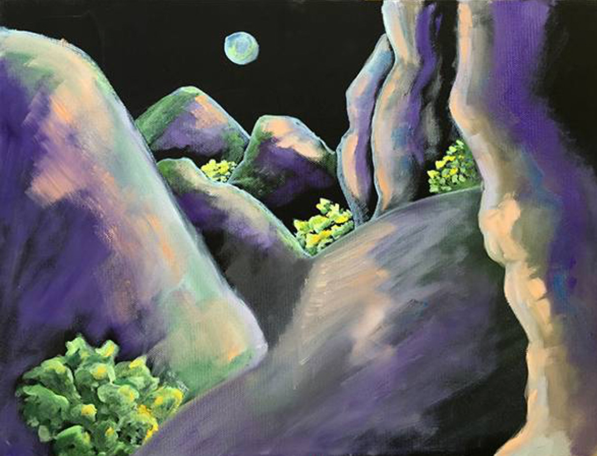 Mountain Scene, Oil on Canvas, 11 x 14" 2012