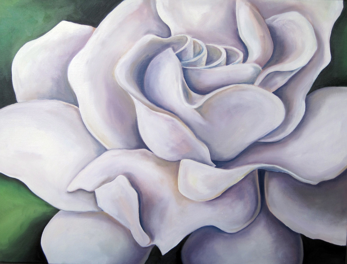 Secret Love - Gardenia, Oil on Canvas, 18 x 24", 2012