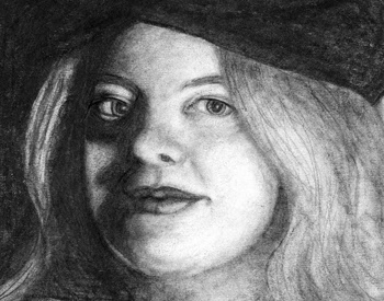 Self Portrait, Pencil on Paper, 8 x 10", 1998