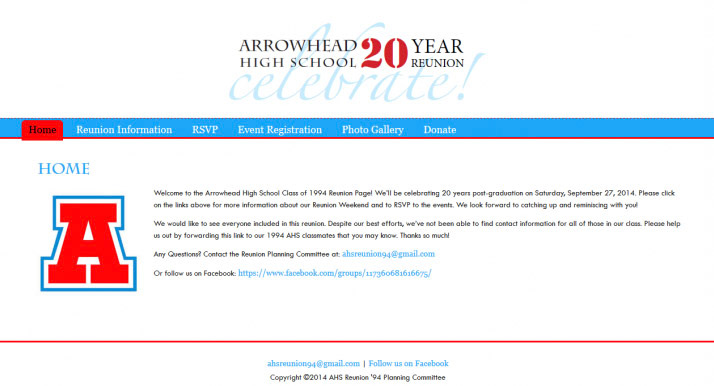 Reunion Website