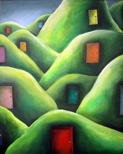 The Hills Have Doors, Oil On Canvas, 24 x 30", 2012