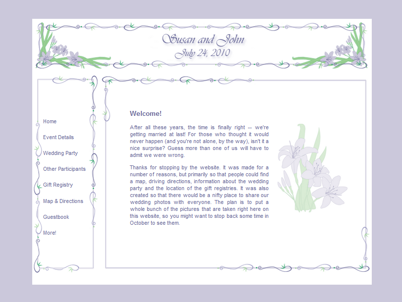 Wedding Website