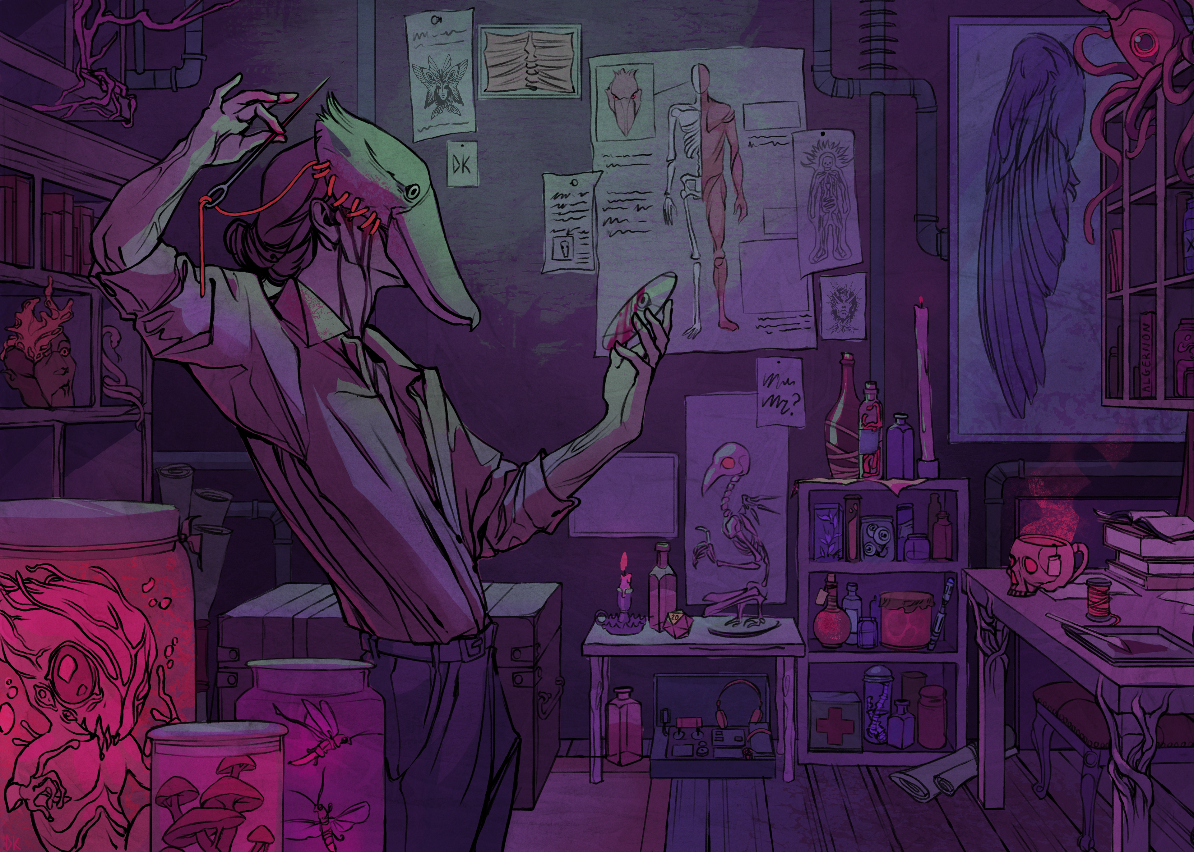 The Fanatic, 14 x 10 in, Digital