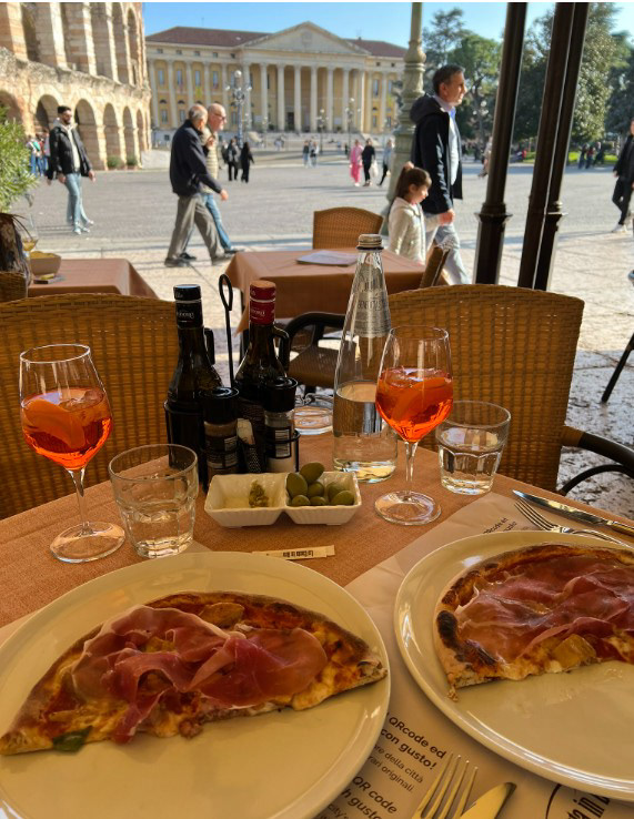 Verona, Italy - Coliseum and lunch/dinner