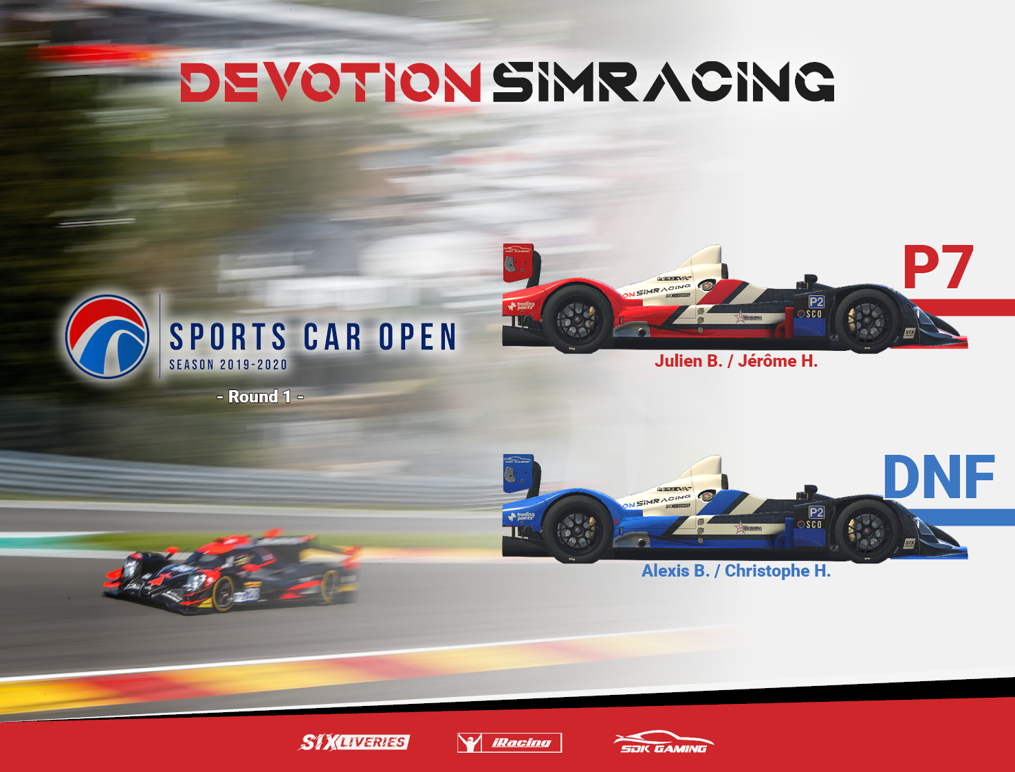 Sports Car Open - Fiche de résultat - Devotion Simracing