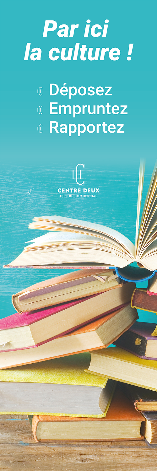 Centre Deux - Totem bibliothèque participative