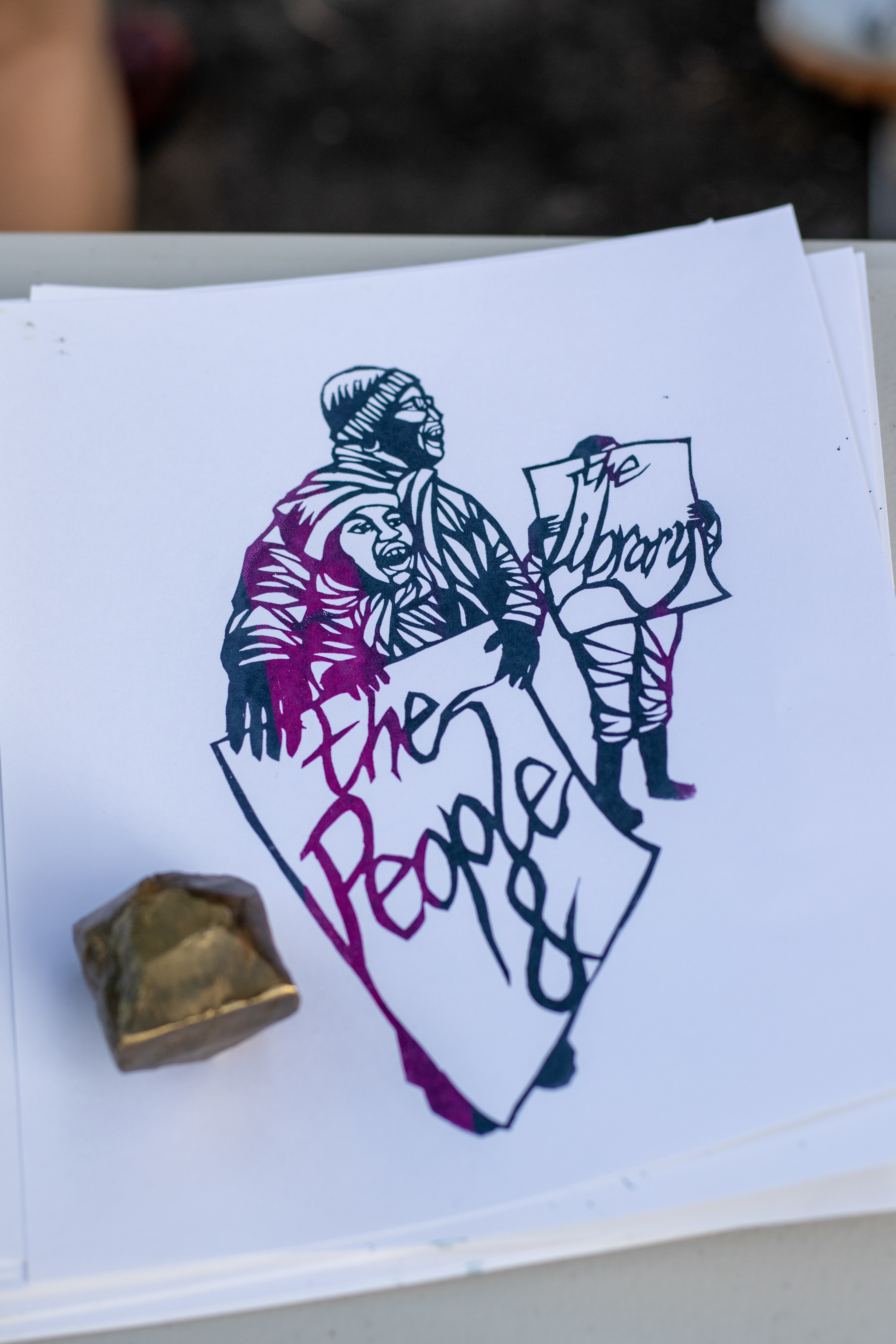 The People and the Library, Artwork by Erik Ruin (Photo by Simone Partridge)