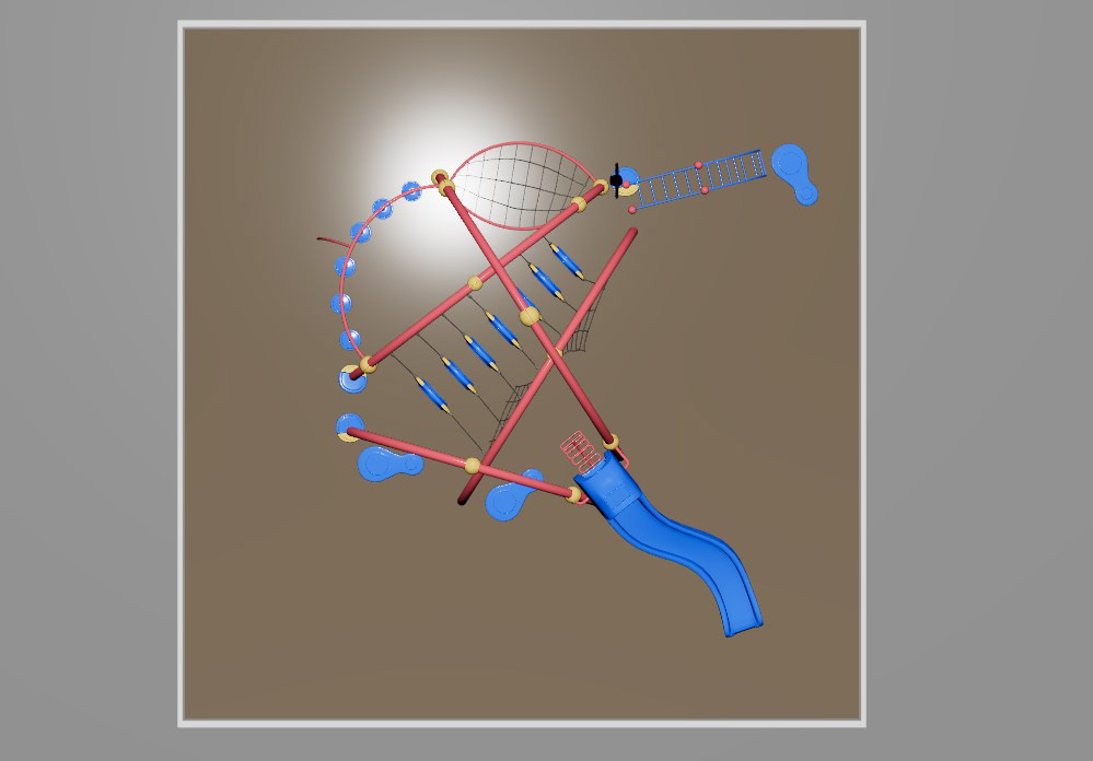 Top Down Environment Maya View