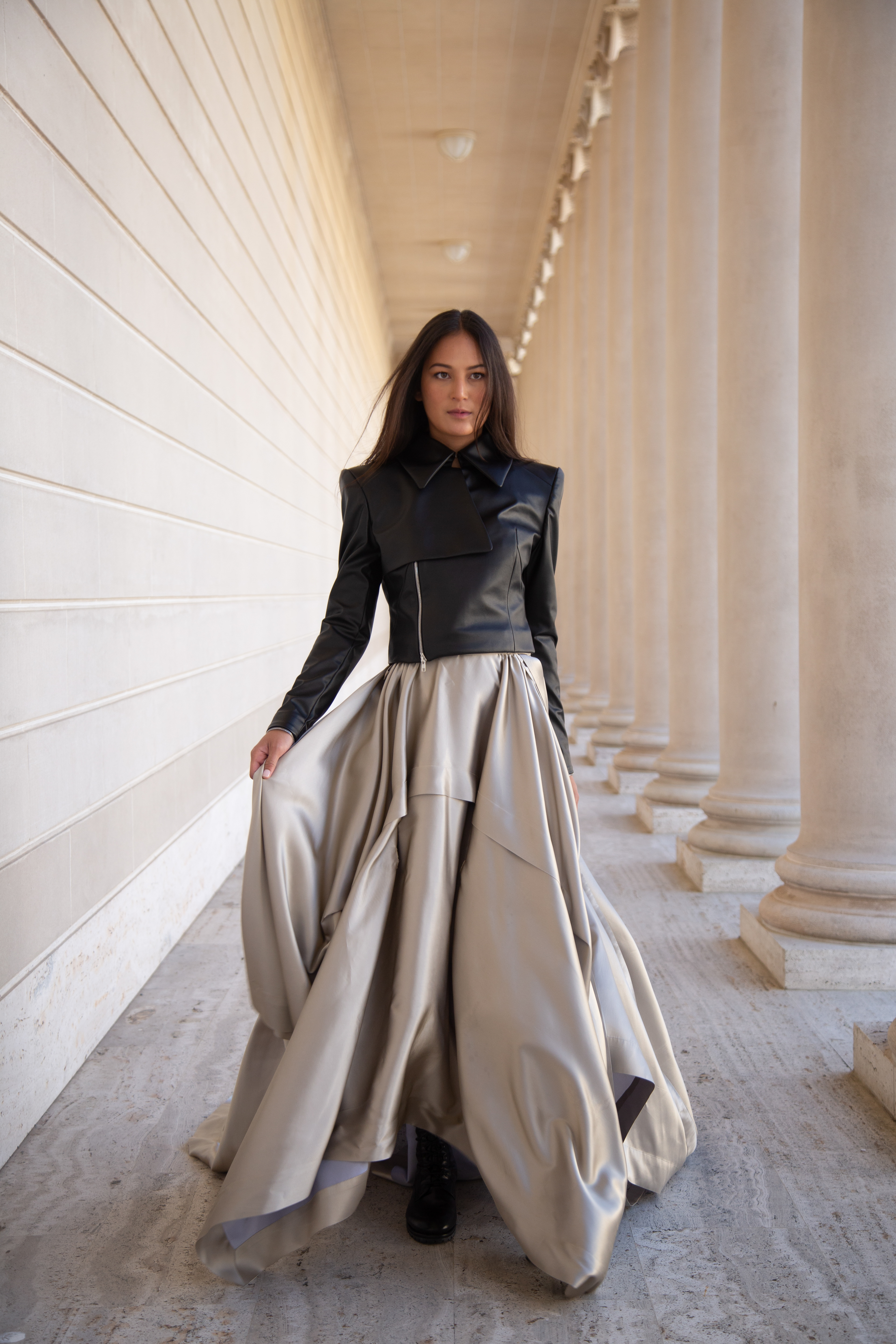 Expats Design. Founded by Stephan Rabimov. Designed by Vasily Vein Model Suong Nguyen. Styling by Farnaz Dadashi. Photos by Michael Paul Snyder