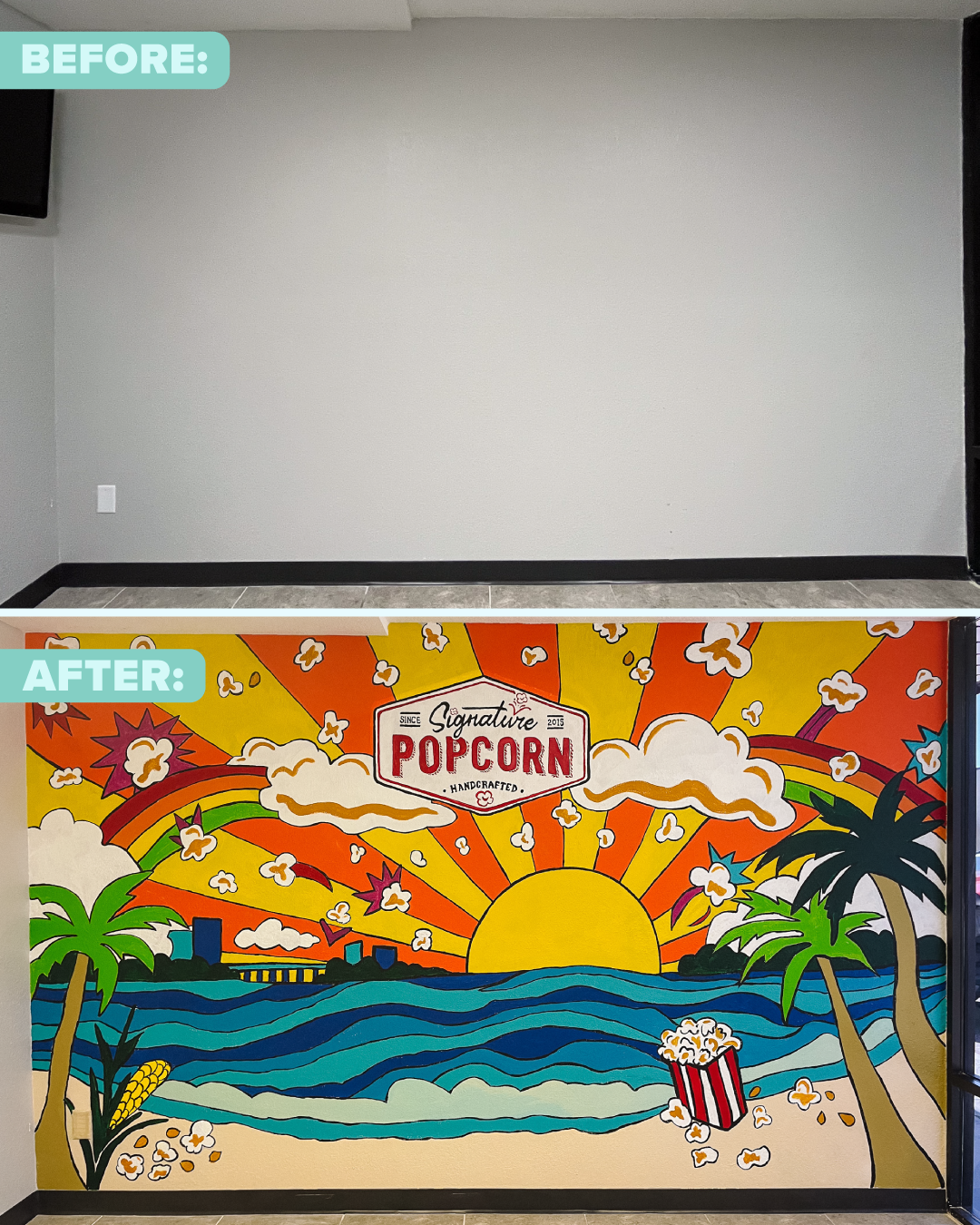 Custom Hand-Painted Mural