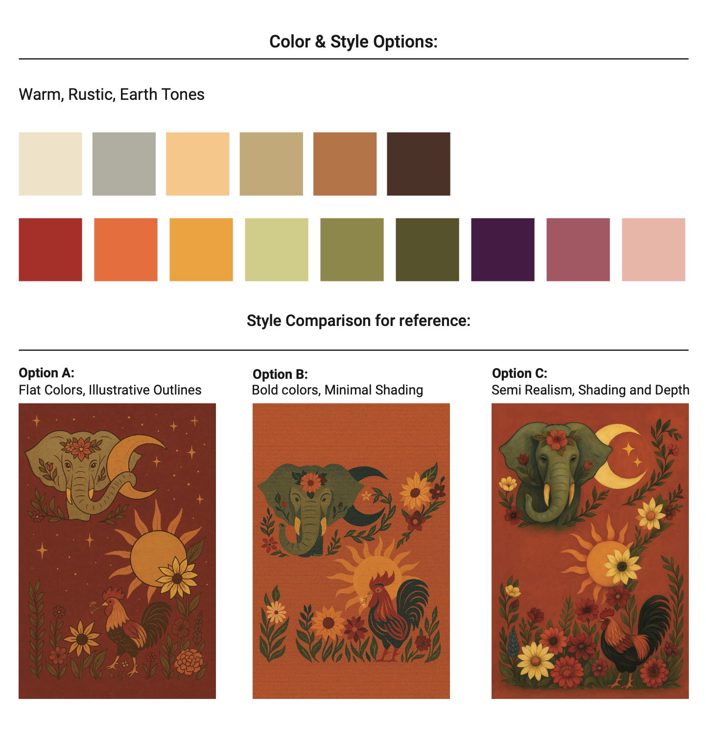 Color and Style exploration
