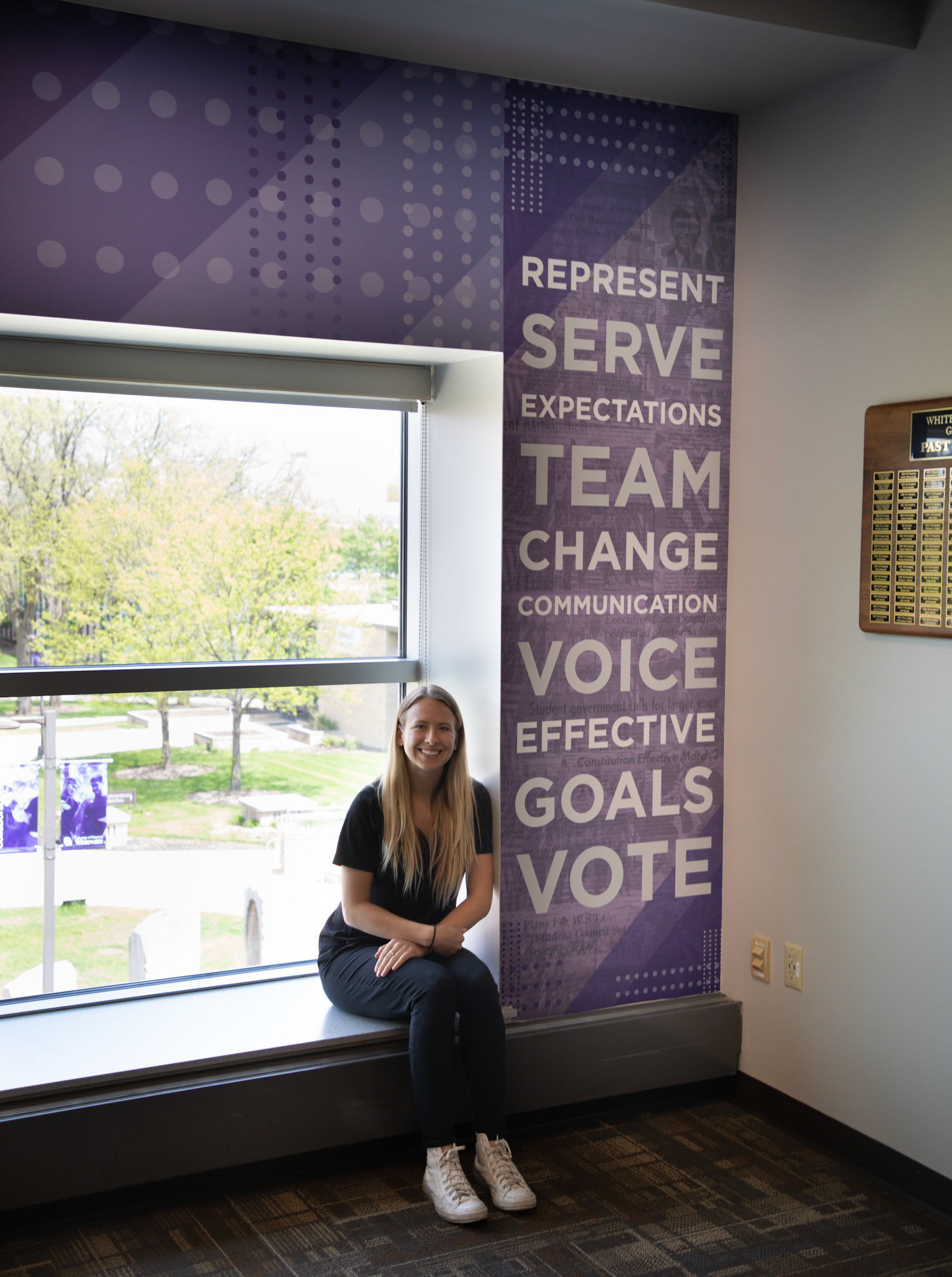 Graphic Vinyl Mural for Warhawk Student Government