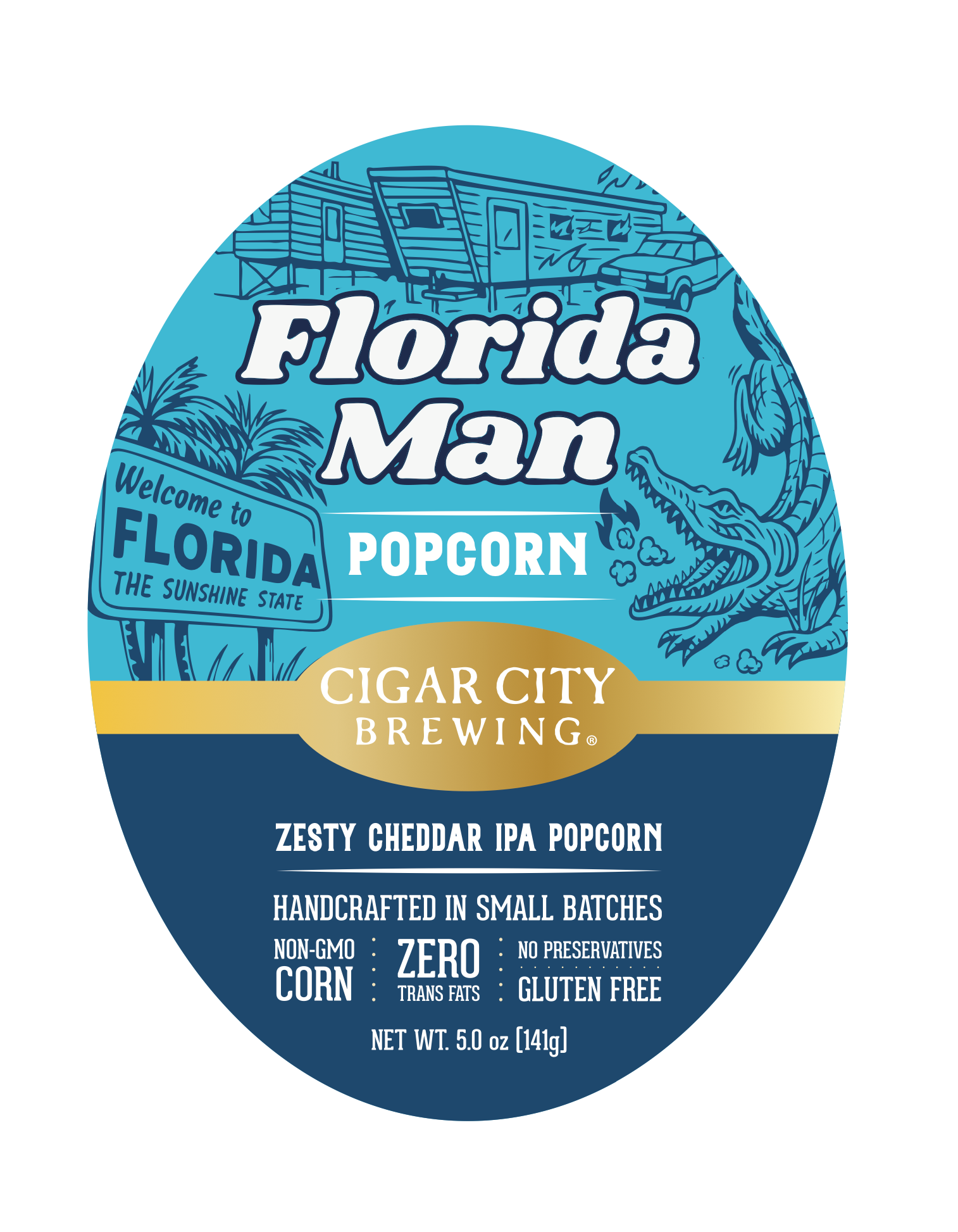 Custom Label Design for Cigar City Collab