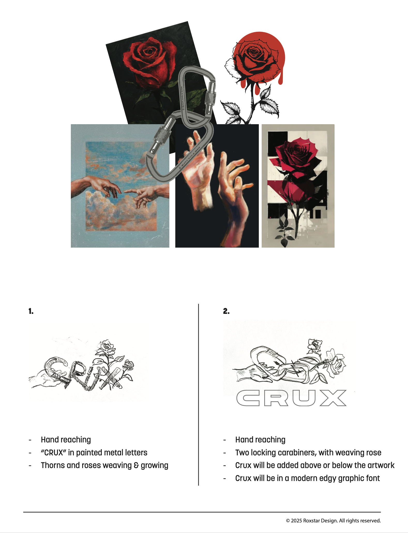 Concepts 1-2 for Crux climbing brand