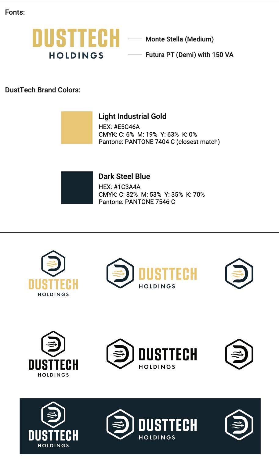 Final Logo choice with fonts and brand colors