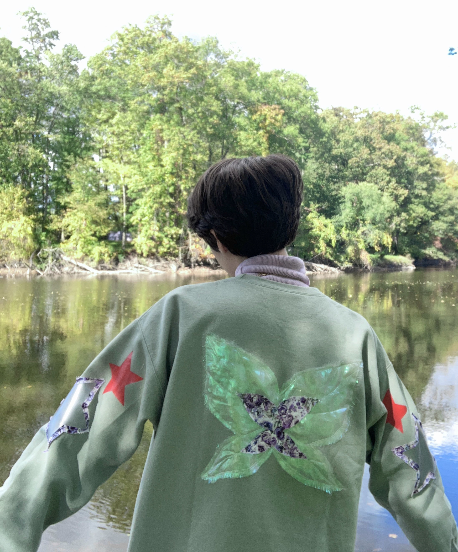 Hannahxxrose Fairy Patchwork Sweater Back