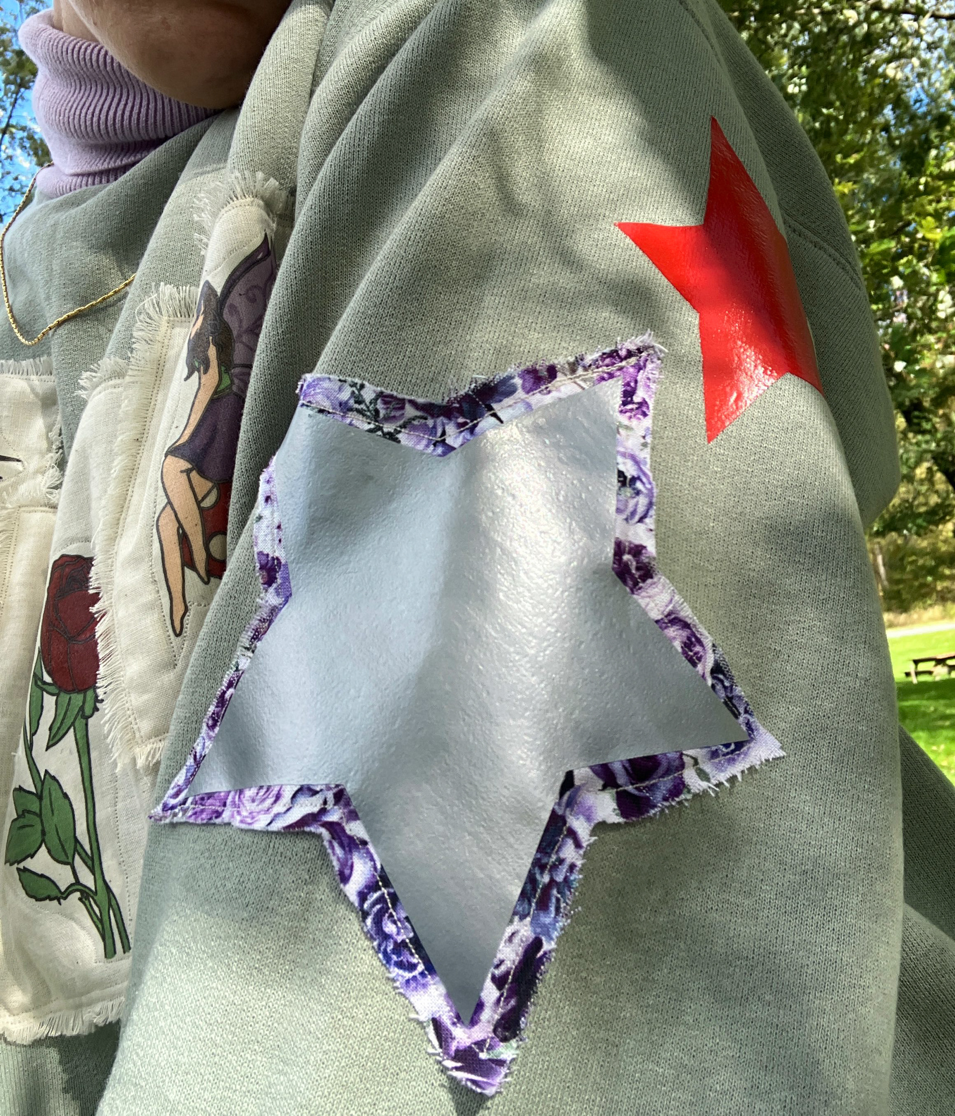 Hannahxxrose Fairy Patchwork Sweater Sleeve