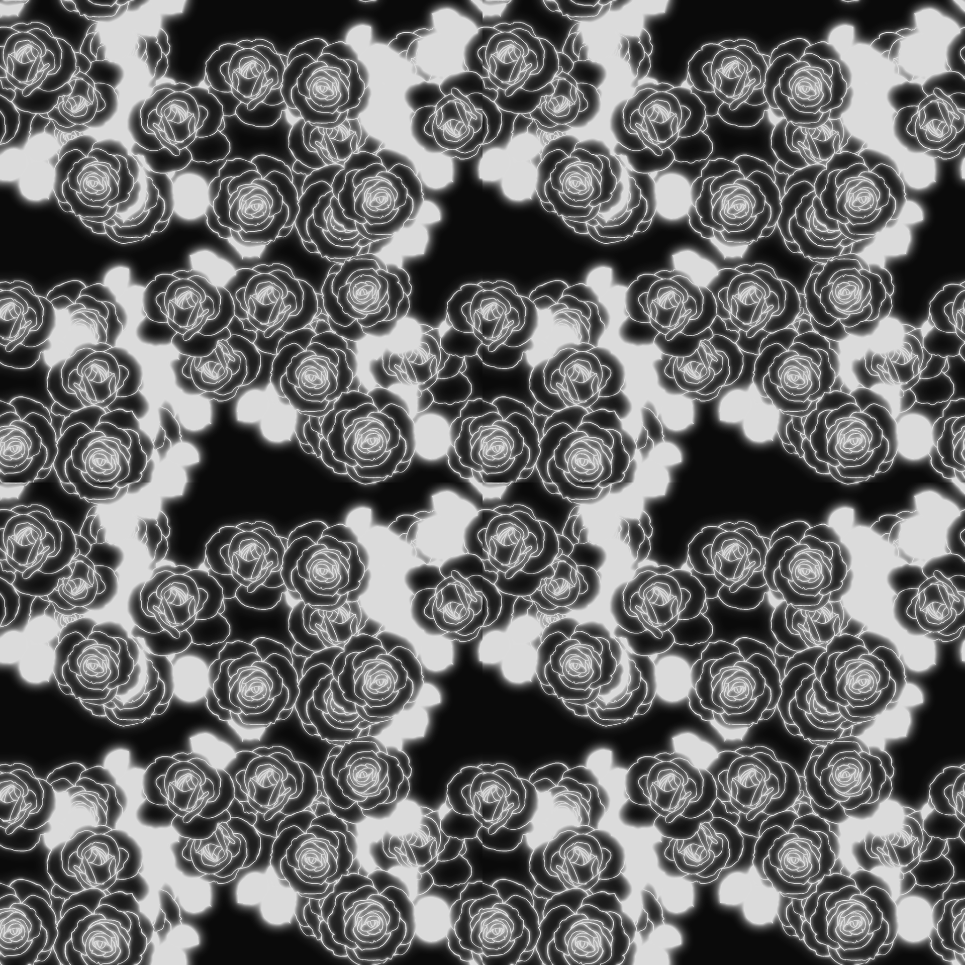 Roses Pattern Screentone