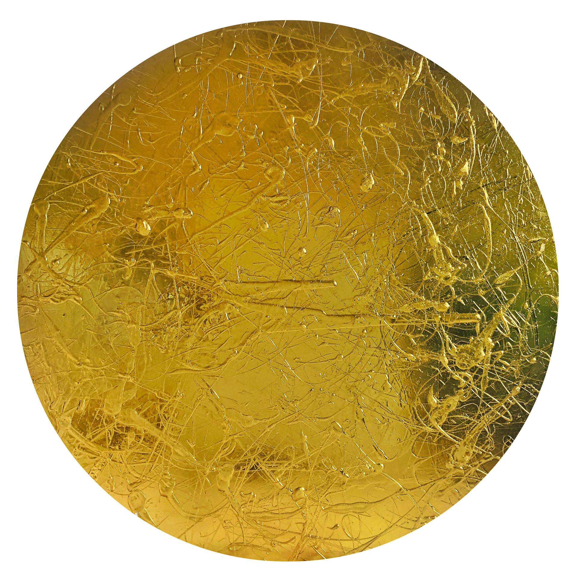 The Disc of RA Nr. 1 | Gold Leaf and Acrylic on Wood | 2020 | 39x39inch/100x100cm