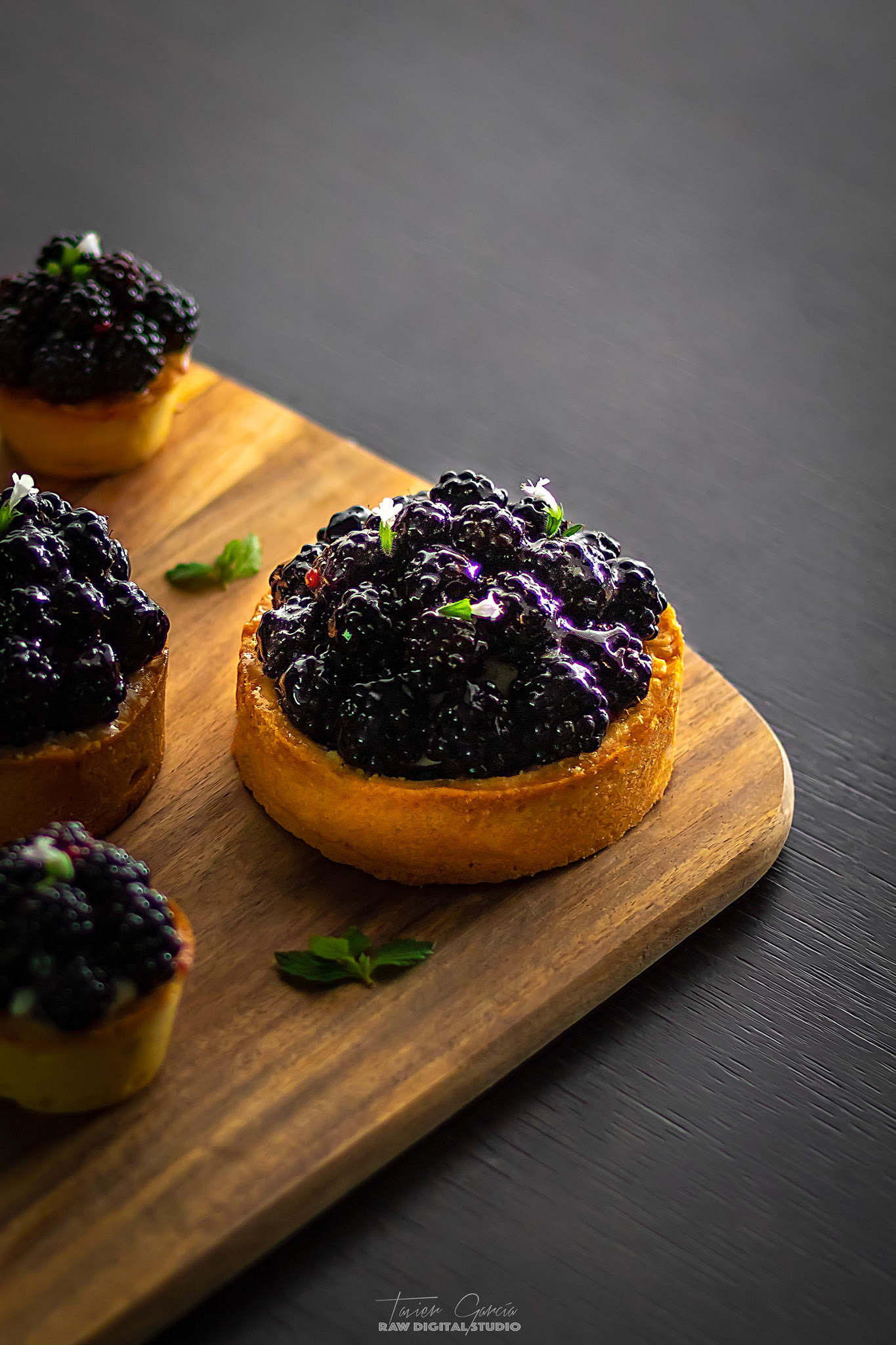 Blackberry and Hazelnut Cakes