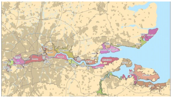 Fig. 1 Map showing the River Thames This figure was uploaded by Roger A. Falconer Author of Source: Binliang Lin and Roger A. Falconer Source was with article: Integrated 1-D and 2-D Models for Flows and Water Quality Modelling