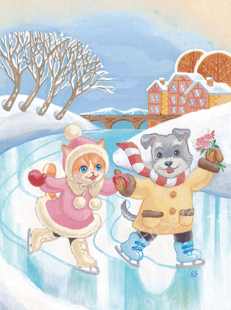 雪の日に