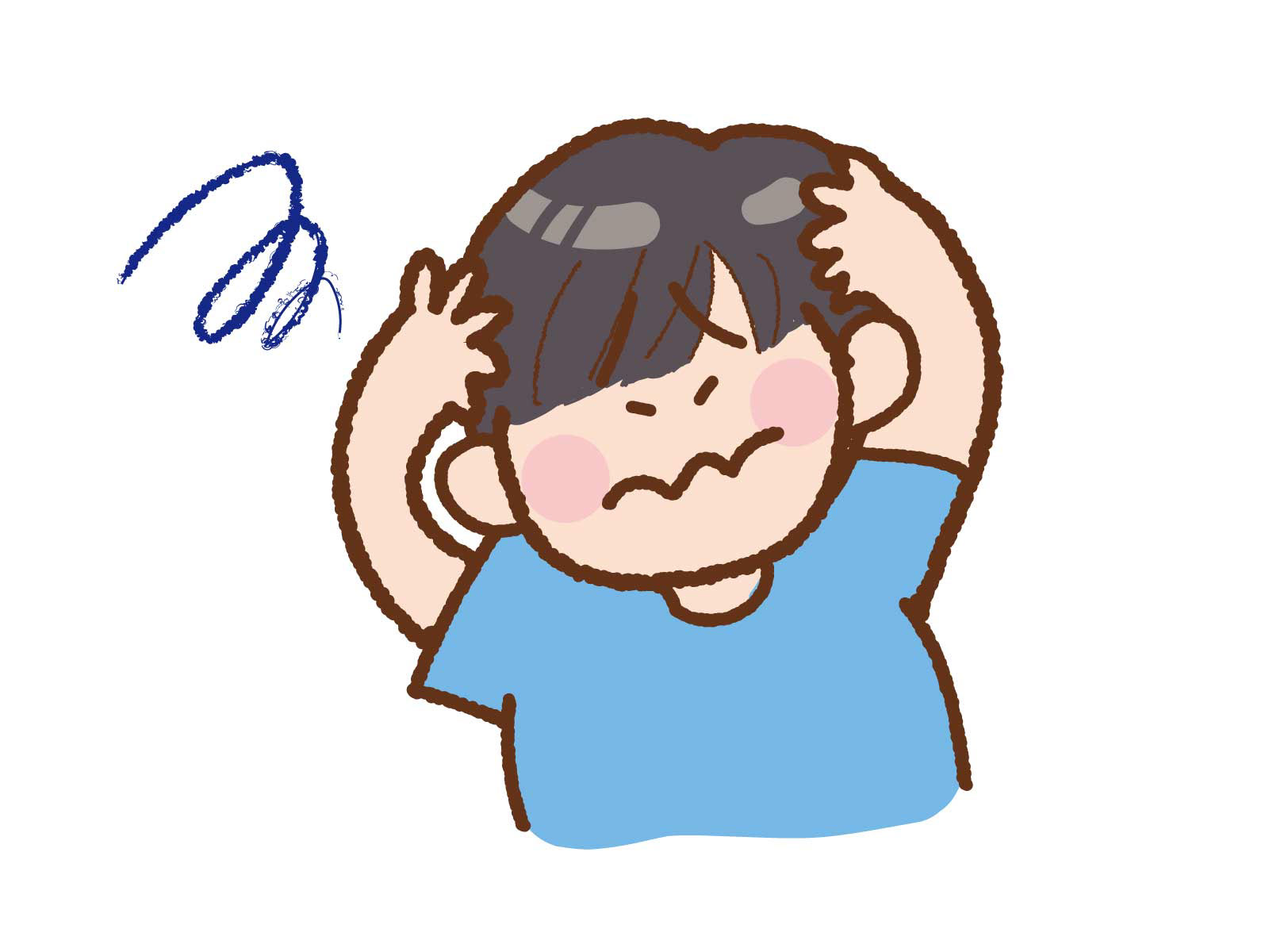 勉強する子供
