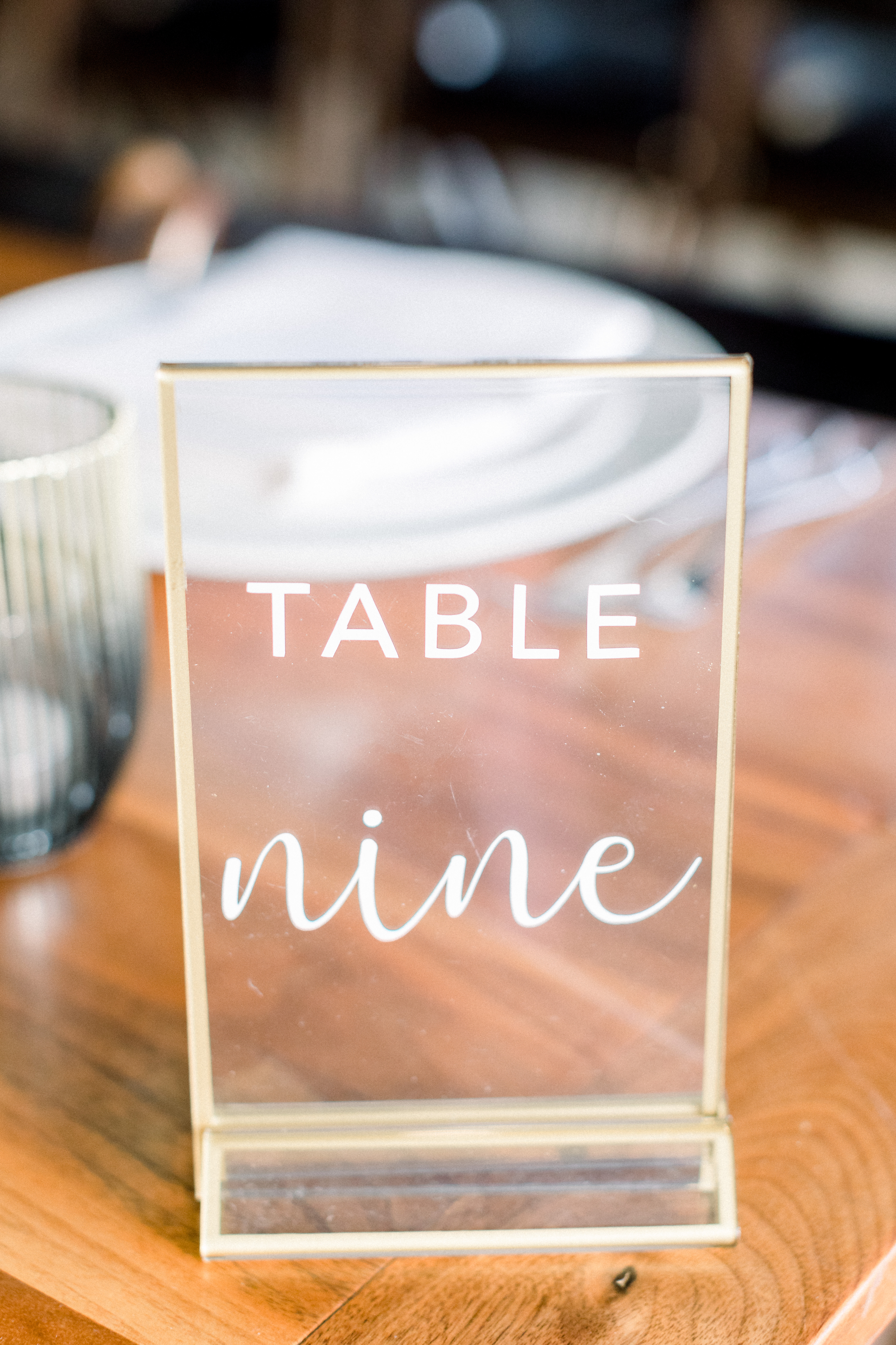 Designed and created all table numbers