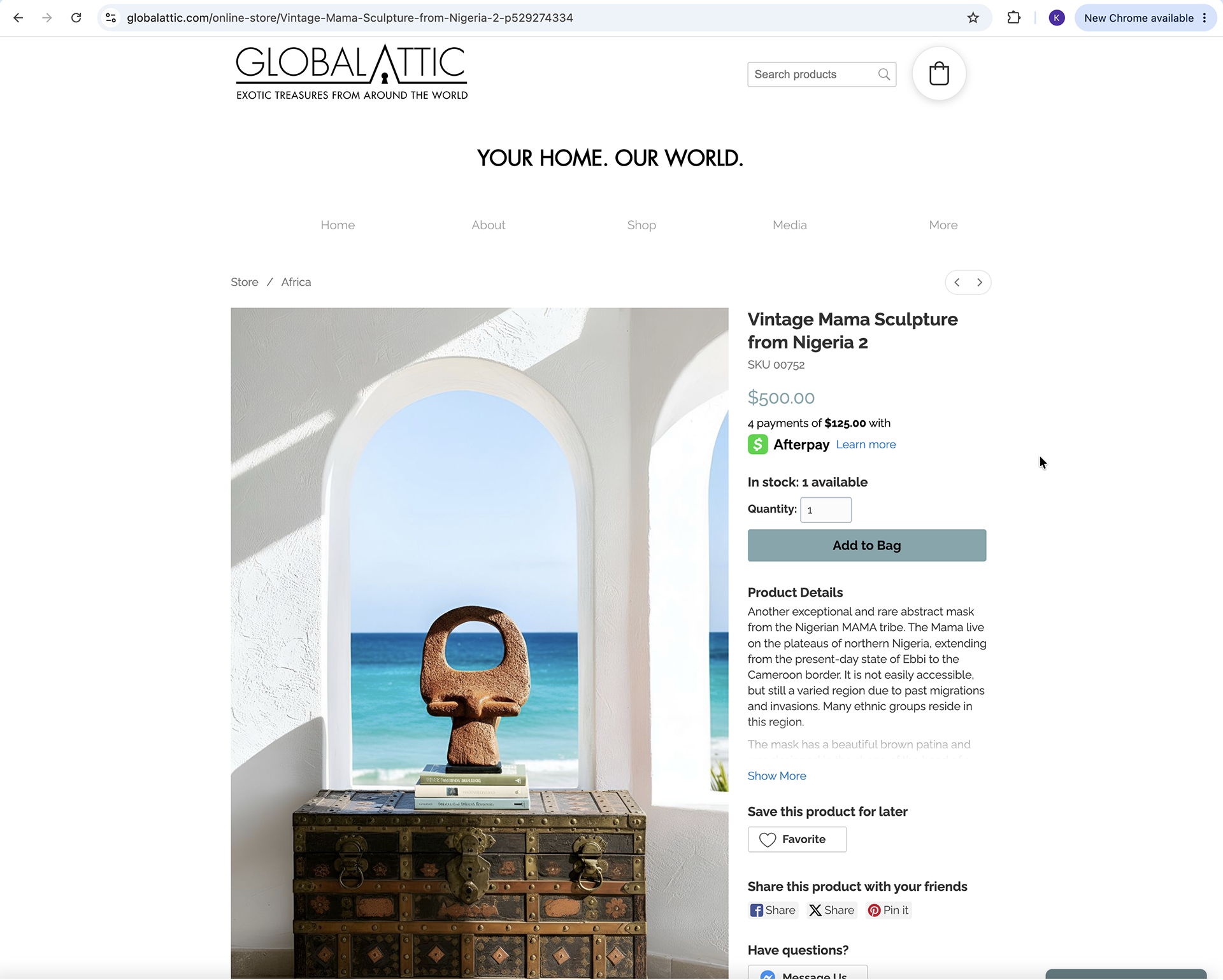 Global Attic website design/build