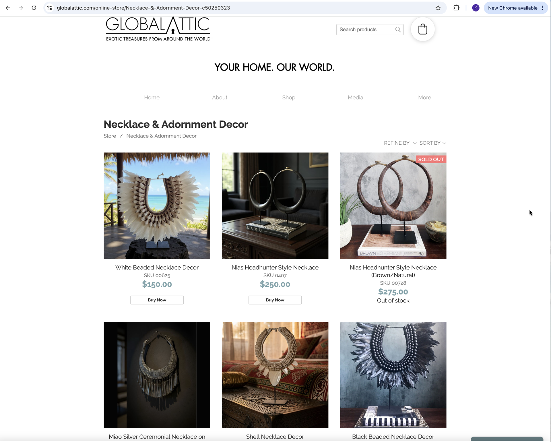 Global Attic website design/build